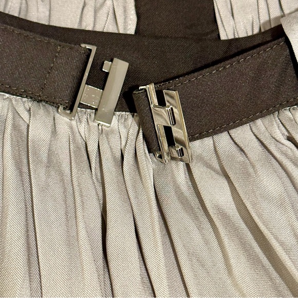 NWT Helios & Luna Silk Pleated Skirt - Picture 3 of 8